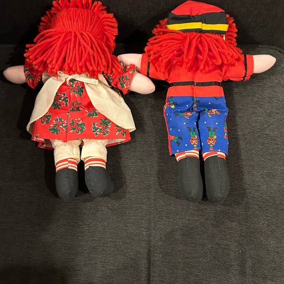 Hasbro Raggedy Ann and Andy collectors edition 12” long. Holiday season edition - Picture 7 of 12
